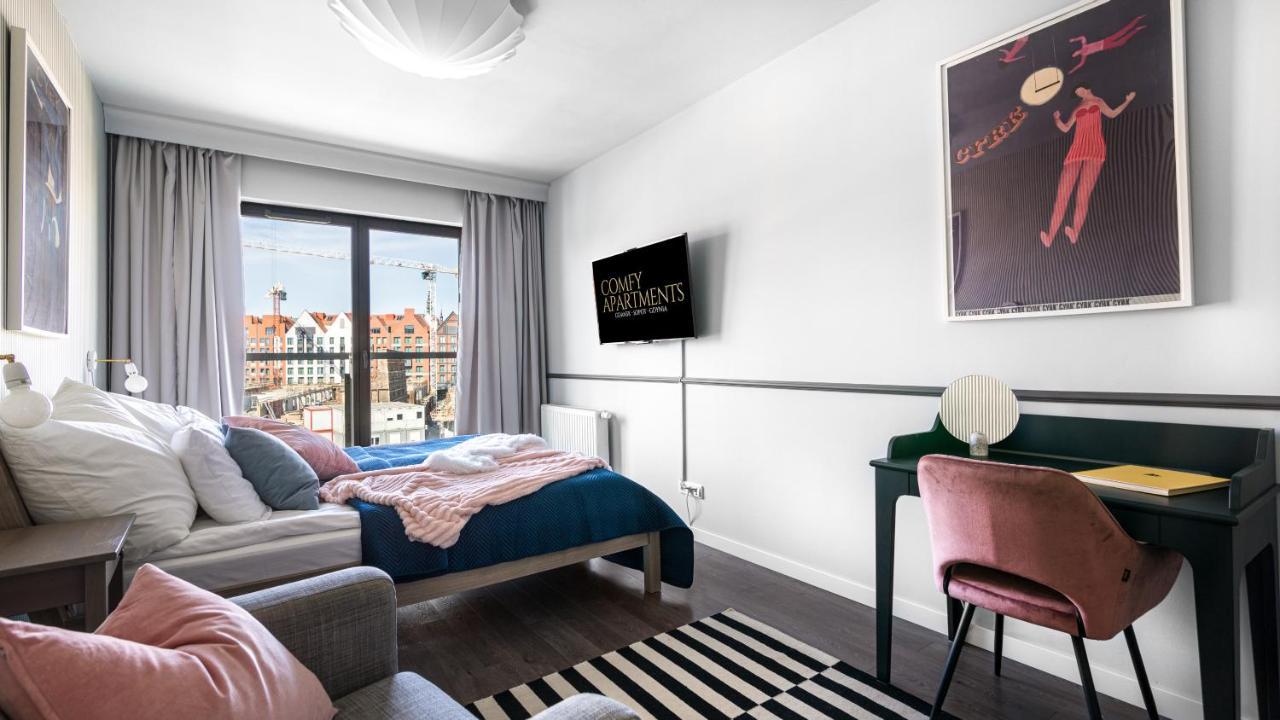 Waterlane W Oknami Na Rzeke - Marina View - Comfy Apartments Γκντανσκ Εξωτερικό φωτογραφία