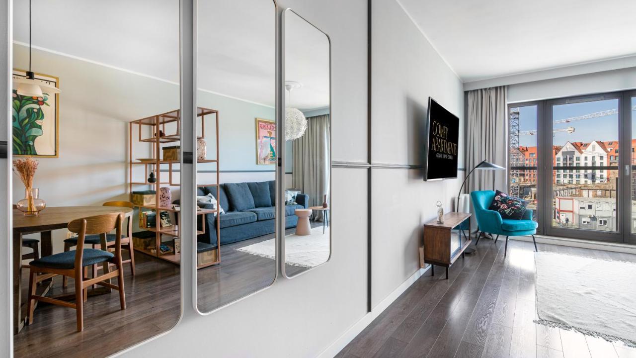 Waterlane W Oknami Na Rzeke - Marina View - Comfy Apartments Γκντανσκ Εξωτερικό φωτογραφία